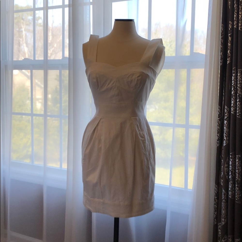 French connection white cotton dress